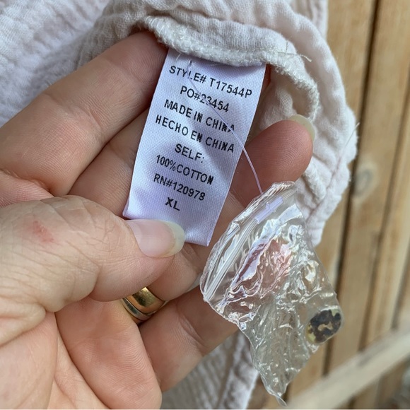 Entro Color Block gauze cotton Button Down - Picture 6 of 8